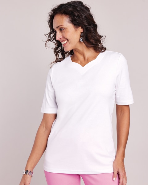 Essential Knit Sweetheart Top