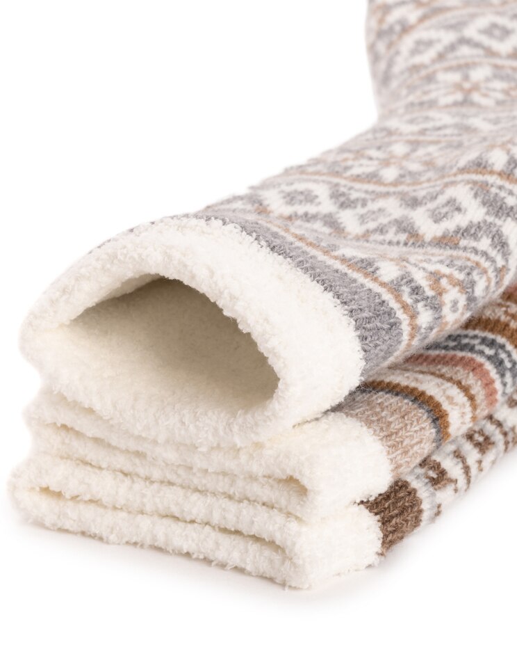 MUK LUKS® Women's 3Pk Tall Cozy Lined Lounge Socks Socks image number 2