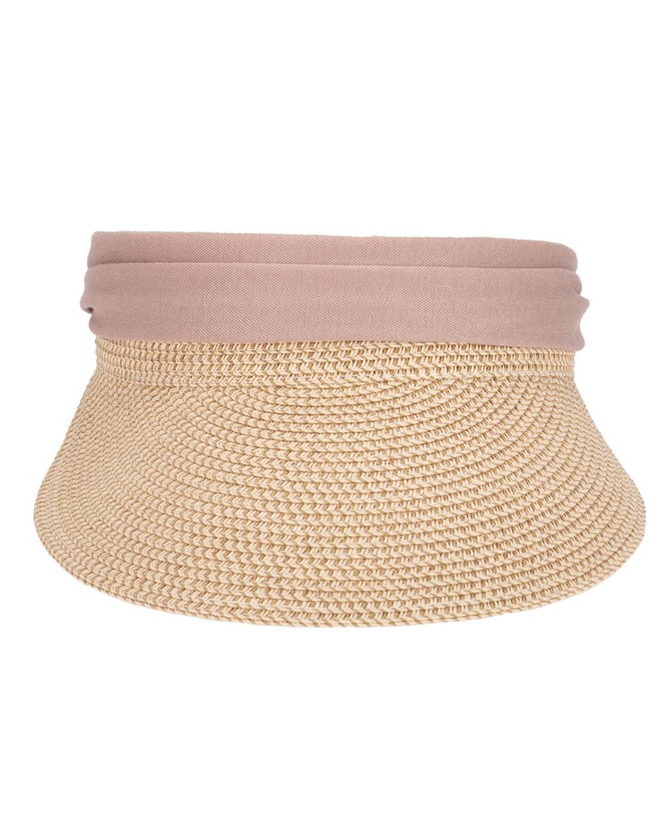 Crew -  Ultrabraid Visor With Cotton Fabric Band Hat image number 3