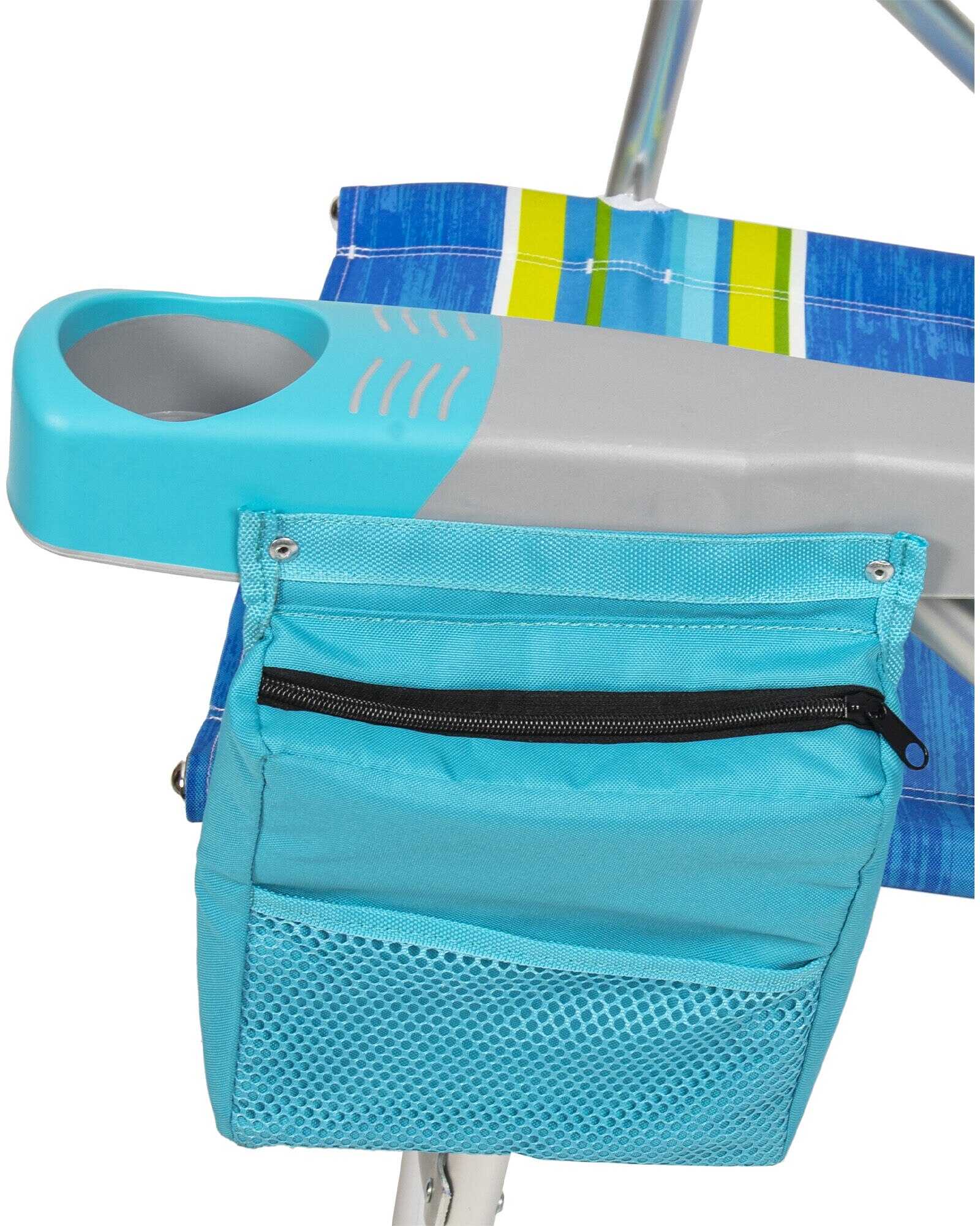 RIO Beach 4 Position 17 inch Tall Beach Chair Stripe Blair