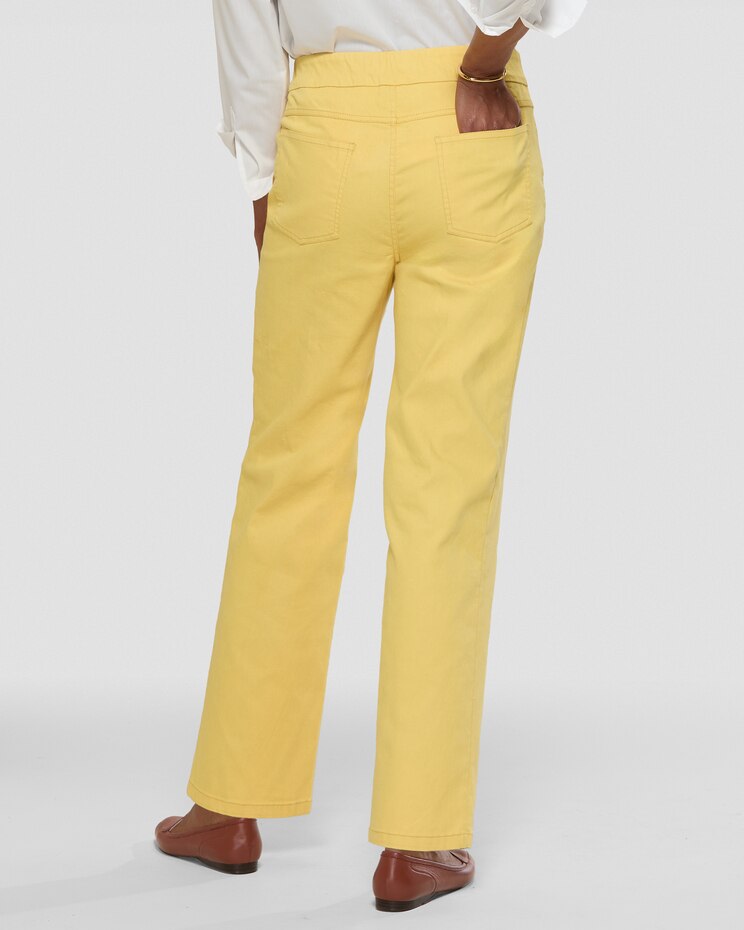 DreamFlex Color Pull-On Relaxed Straight Leg Jeans image number 2