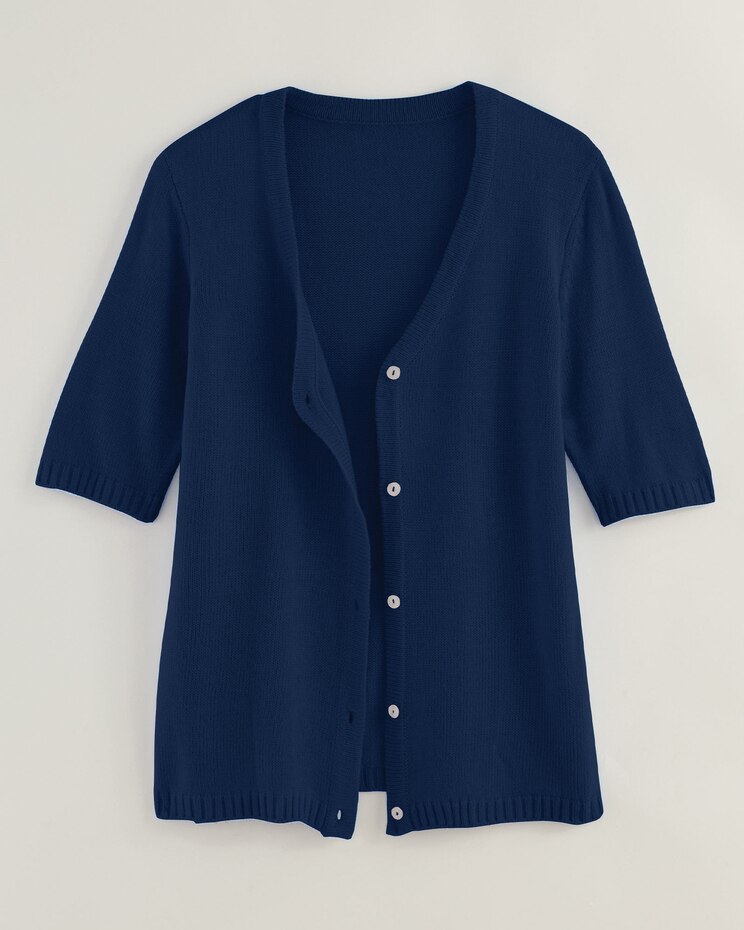 Elbow Sleeve Cardigan Sweater image number 1