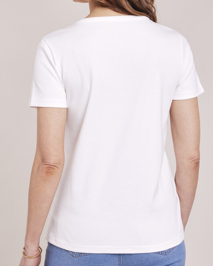 Puff Print Knit Henley image number 2