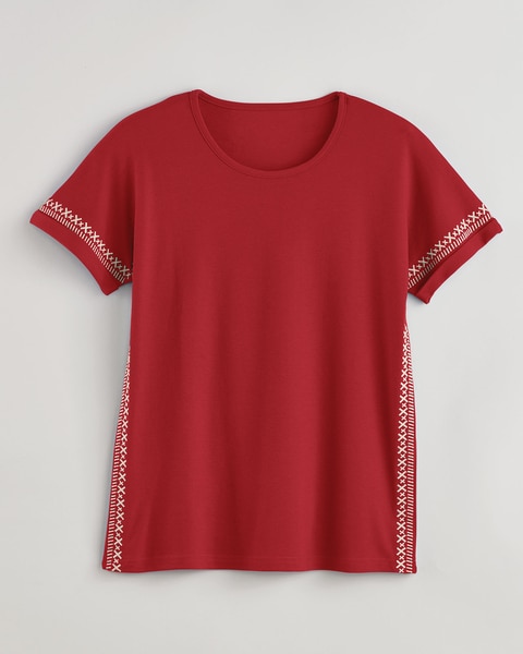 Essential Knit Embroidered Top