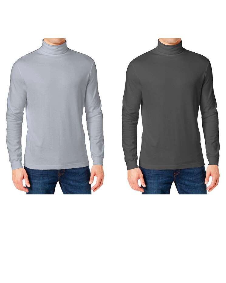 Galaxy By Harvic Long Sleeve Turtle Neck Tee-2 Pack image number 1