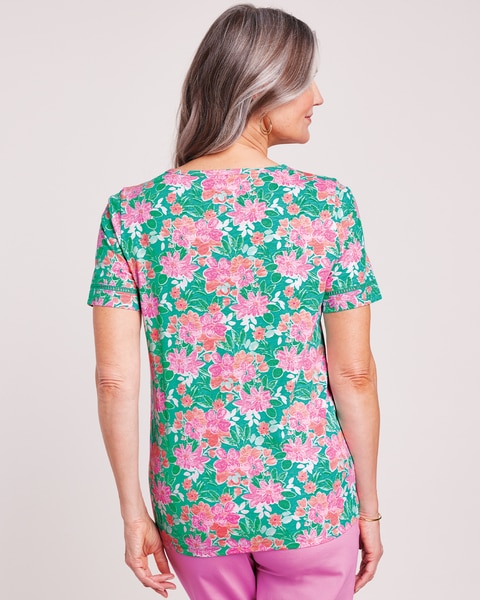 Slub Knit Square Neck Top