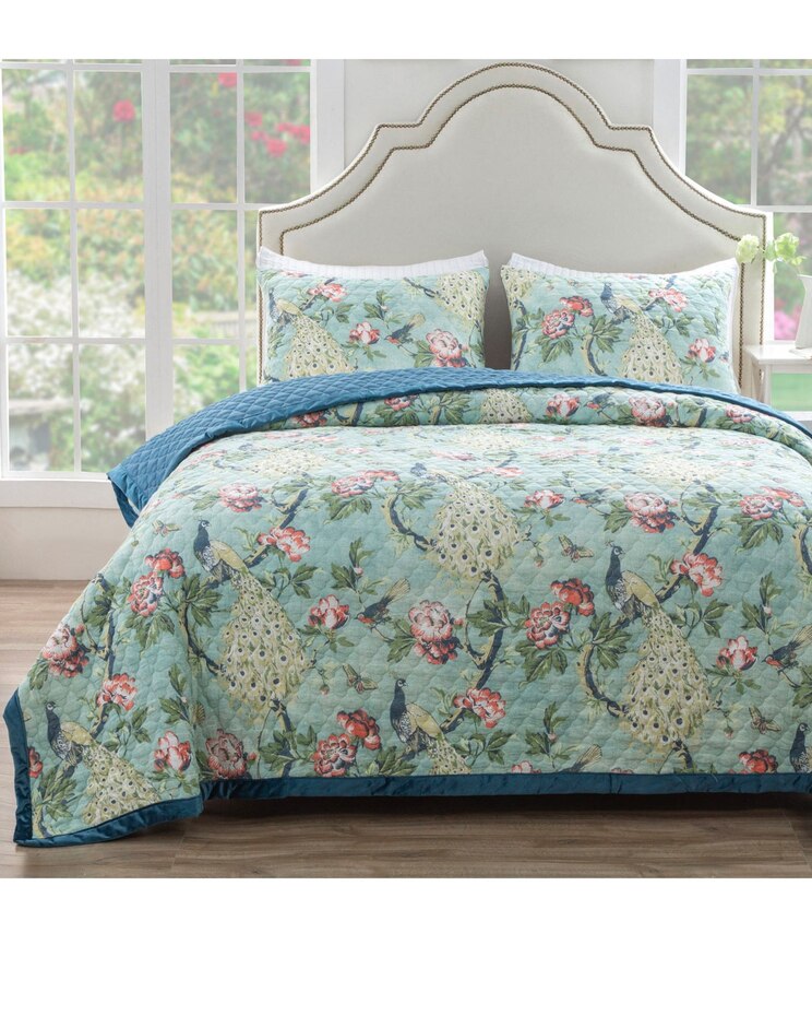 Greenland Home Fashions Pavona Quilt Set image number 1