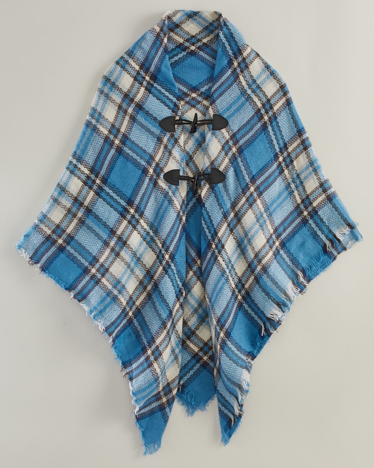 Plaid Poncho image number 1