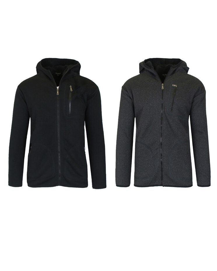 Blu Rock Tech Sherpa Fleece-Lined Zip Hoodie -2 Pack image number 1