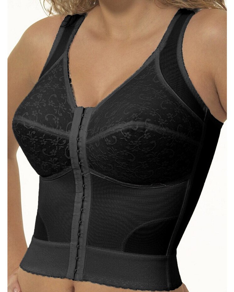 Wireless Front Closure Back Support Longline Bra