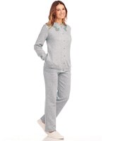 Embroidered Button Front Fleece Set thumbnail number 1