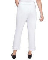 Alfred Dunner® Wild At Heart Floral Embroidered Denim Cuffed Ankle Pant thumbnail number 2