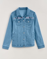 DenimEase Embroidered Jacket thumbnail number 2