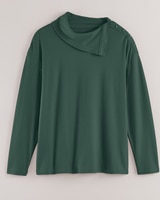 Essential Knit Split Neck Top thumbnail number 4