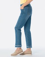 SlimSation® Double-Fringe Denim Ankle Pants thumbnail number 2