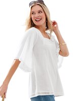 Elbow-Sleeve Gauze Tunic thumbnail number 2