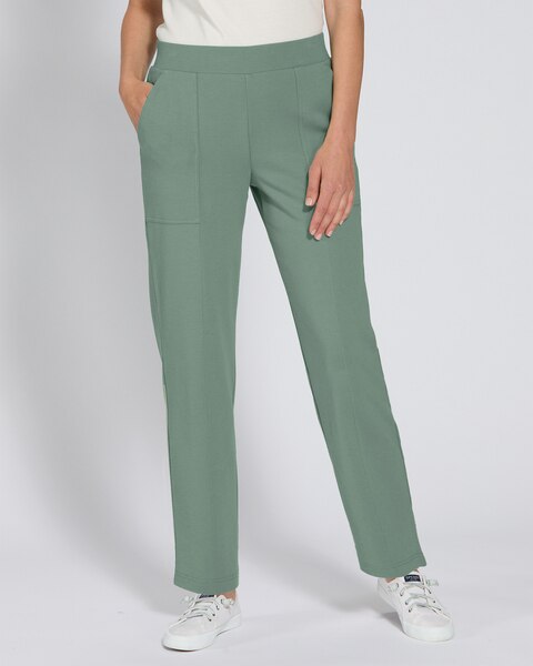 Everyday Knits 4-Pocket Relaxed Straight-Leg Pants