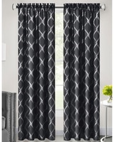 Bombay Double Layered Rod Pocket Window Curtain Panel thumbnail number 1