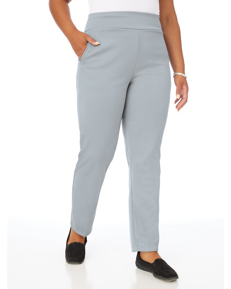 Double Knit Flat Waist Pants image number 1