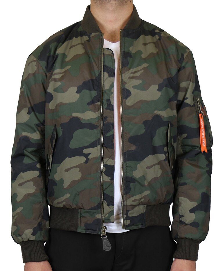 Spire By Galaxy Heavyweight MA-1 Bomber Flight Jacket image number 1