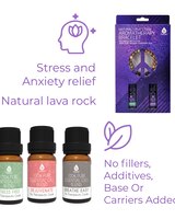 Pursonic Aromatherapy Bliss Bundle: Lava Stone Bracelet + Pure Essential Oils. thumbnail number 2