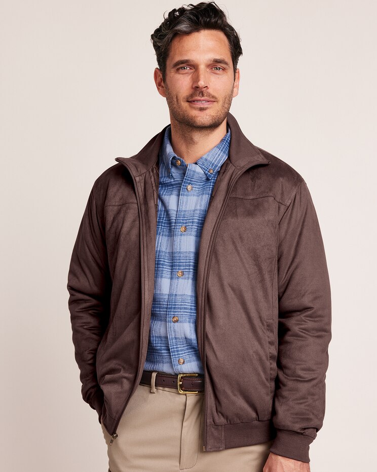 John Blair Microsuede Bomber Jacket image number 1