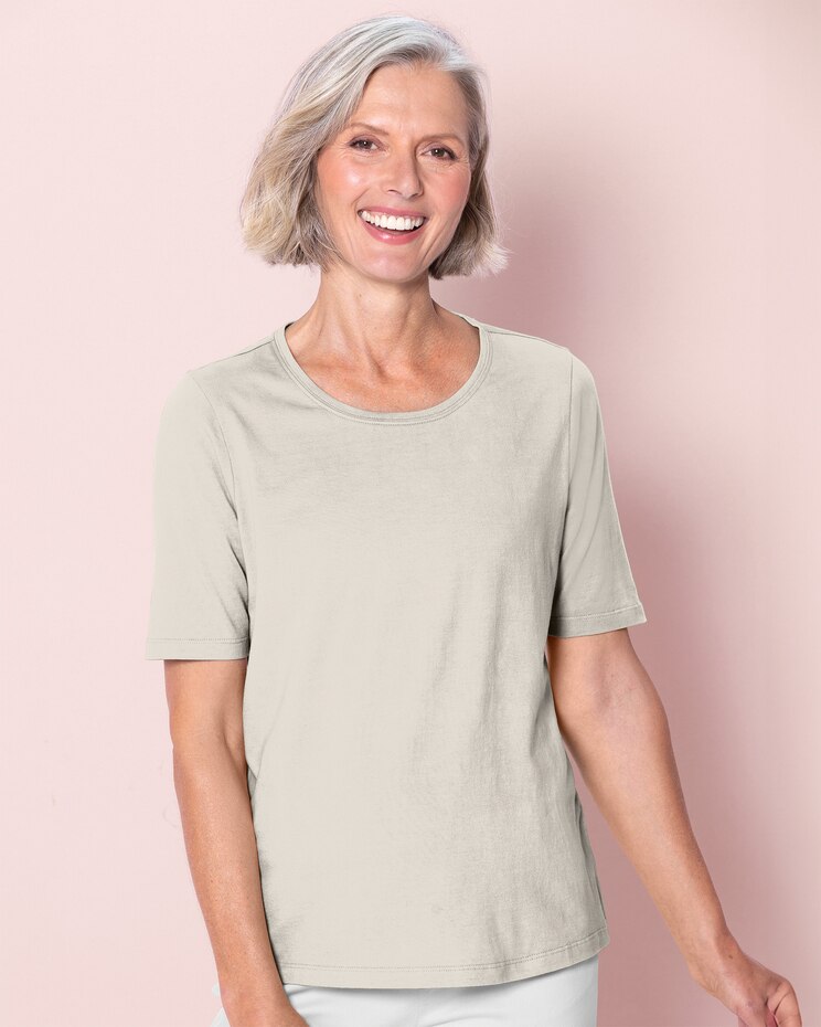 Prima™ Cotton Ultimate Elbow-Sleeve Tee image number 1