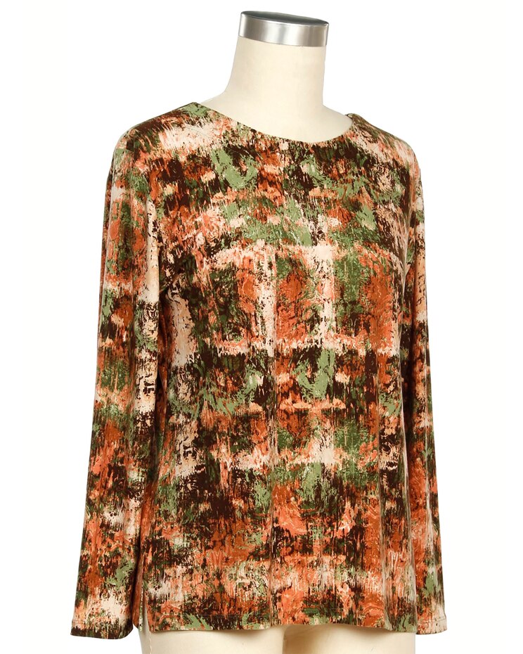 Southern Lady Dream Seeker Long Sleeve Print Top image number 1