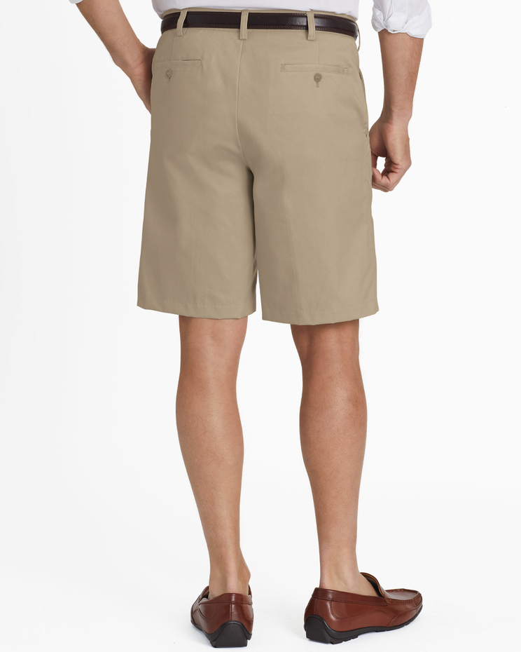 JohnBlairFlex Adjust-A-Band Relaxed-Fit Plain-Front Shorts image number 2