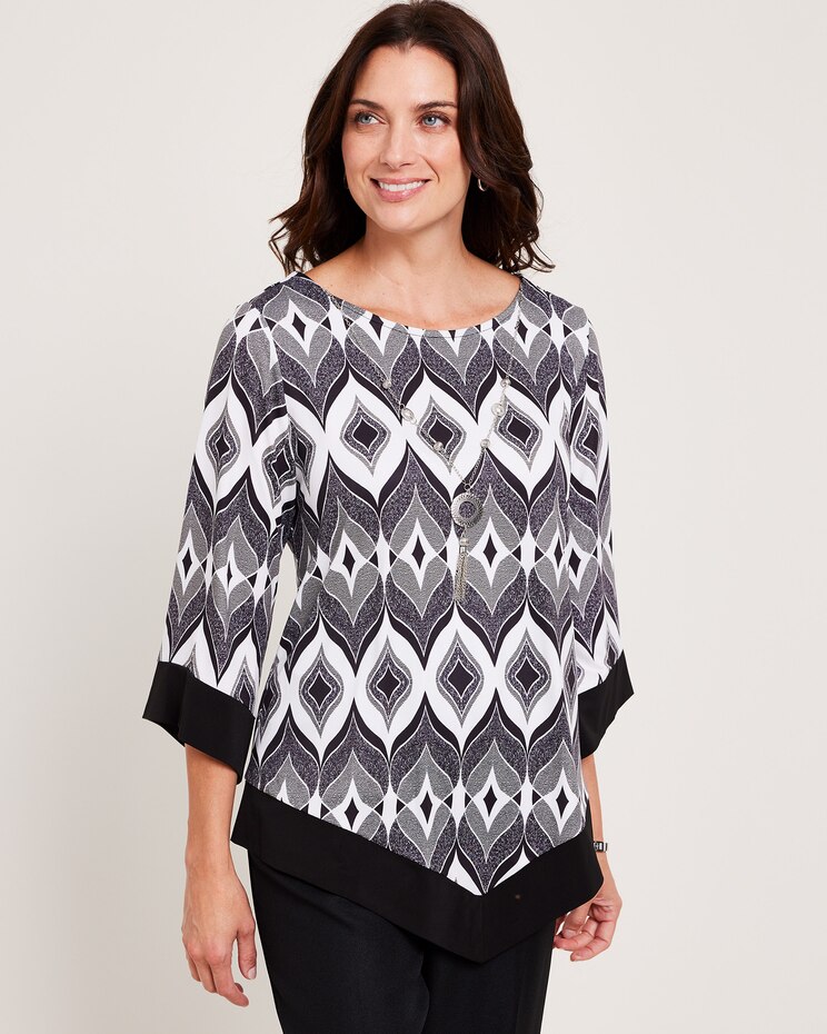 Alfred Dunner® Downtown Vibe Art Deco Biadere Top image number 1