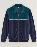 John Blair® Velour Colorblock Jacket thumbnail number 1