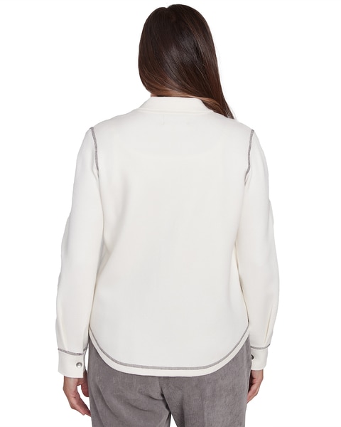 Alfred Dunner® Copenhagen Button Up Shirt Jacket