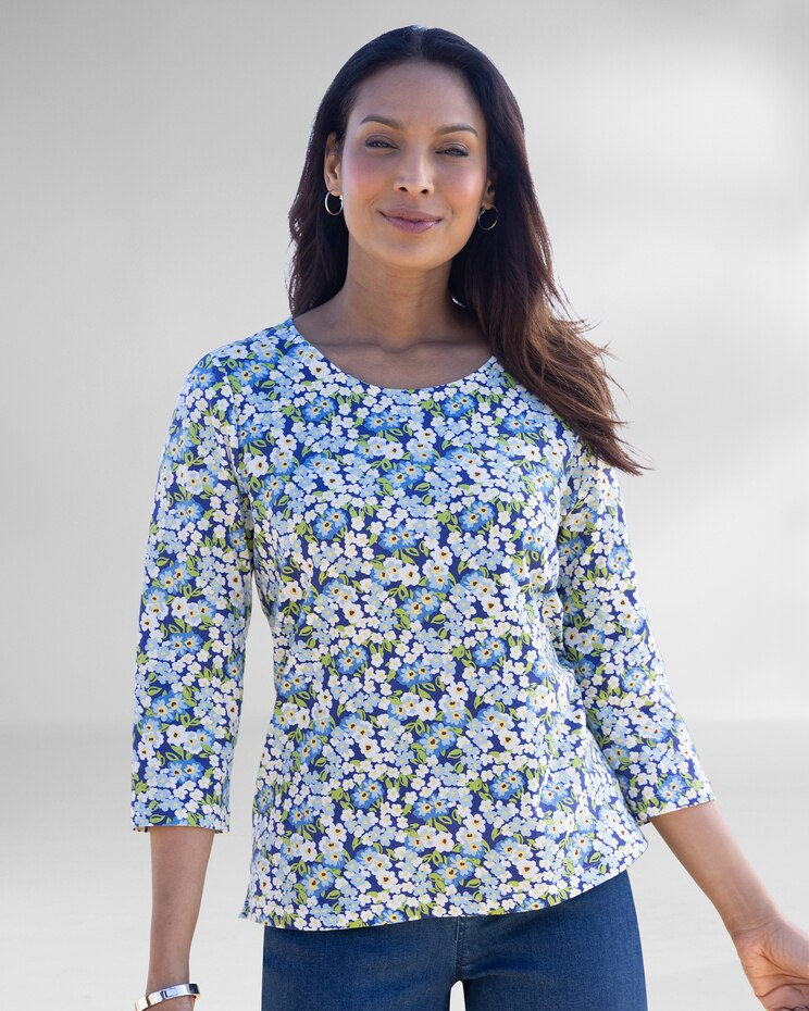 Prima™ Cotton Posy Print Tee image number 1