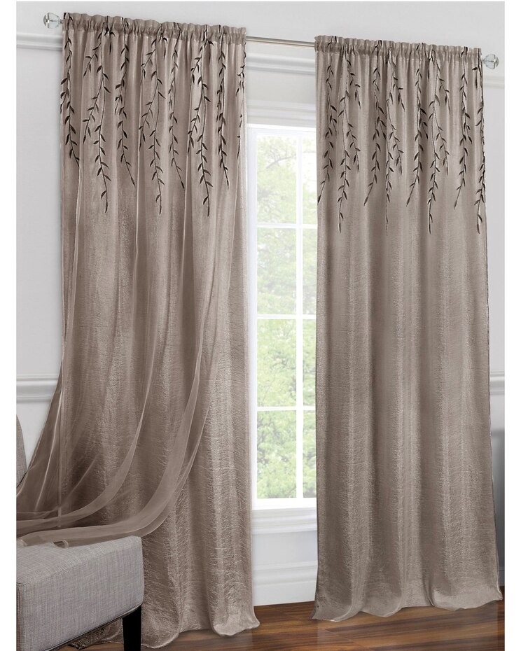 Willow Rod Pocket Window Curtain Panel image number 1