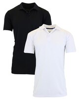 Galaxy By Harvic Men's Tagless Dry-Fit Moisture-Wicking Polo Shirt- 2 Pack thumbnail number 1