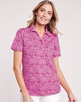 Essential Knit Polo Top thumbnail number 1