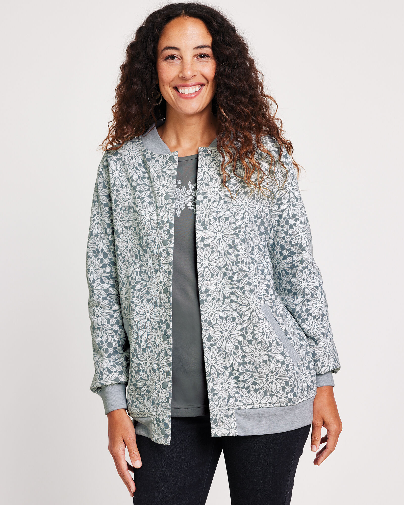 Blair snap shop front fleece jacket