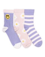 MUK LUKS® Women's 3 Pack Cozy Compression Crew Socks thumbnail number 1