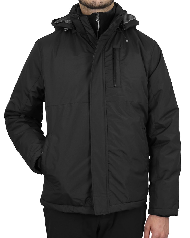 Spire By Galaxy Heavyweight Presidential Tech Jacket with Detachable Hood image number 1