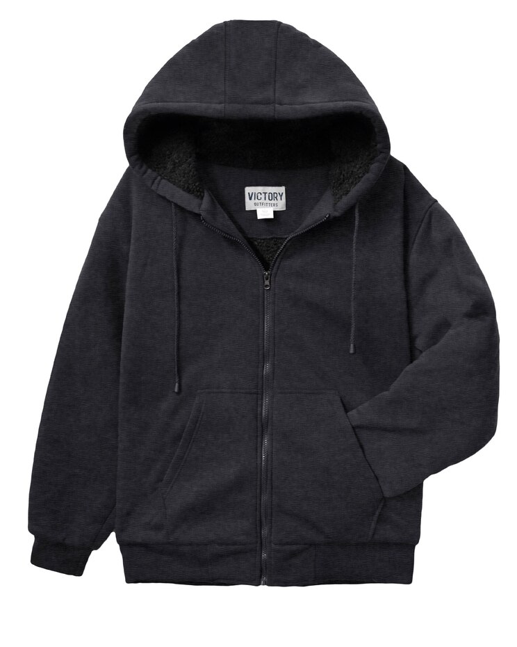 Victory Men's Sherpa Lined Heavy Weight Hoodie image number 1