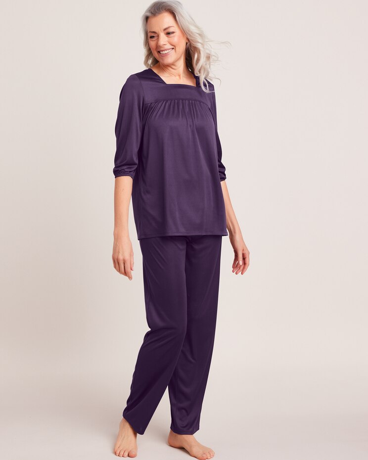 Silky Knit Pajamas image number 1