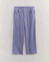 DenimEase™ Flat-Waist Wide Leg Crop Jeans thumbnail number 1