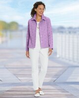 Floral Eyelet Jacket thumbnail number 5