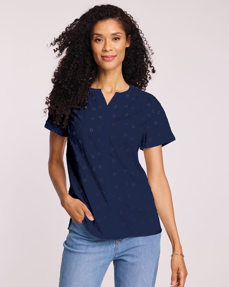 Eyelet Camp Shirt image number 1
