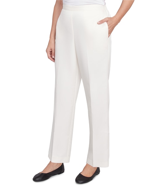Alfred Dunner® Copenhagen Average Length Side Pocket Elastic Pant