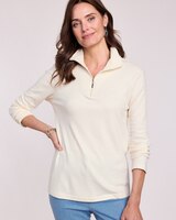 Essential Knit Quarter-Zip Top thumbnail number 1