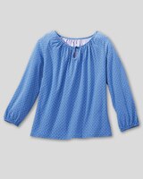 Mini-Tile-Print Luxe Jersey Popover thumbnail number 3