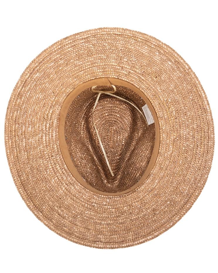 Resort Ready - Wheat Straw Fedora With Glam Details Hat image number 5
