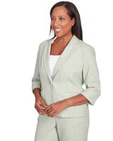 Alfred Dunner® English Garden Button Front Blazer Jacket thumbnail number 6