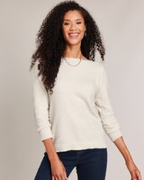 Chenille Boatneck Sweater thumbnail number 3